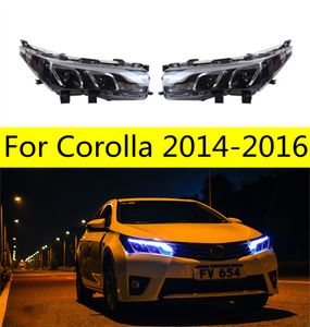 Bilkastare för Corolla LED-strålkastare 20 14-20 16 Front Fog Lamp High Beam-strålkastare Turn Signal Driving Light