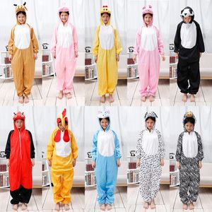 Halloween Costume Woman Men Anime Cosplay Rabbit Wolf Lion Stitch Animal Ories Kids Kostium kombinezonu z kapturem