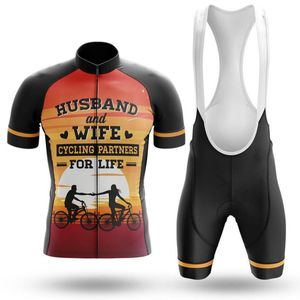 Pro Team Husband and Wife Cycling Jersey Sets 2024 Men's Bicycle Short Sleeve Cycling Clothing Ropa Ciclismo Maillot MTB Bike Suit V2