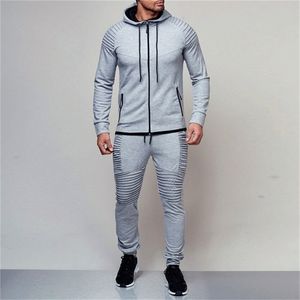 Men's Tracksuits 2 peças conjuntos de trajes masculino Autumn Inverno com capuz Sorto de colapso de batedeira machos machos machos machos capuzes bigsweety 220826