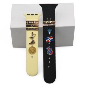 Relógios Charms de decoração para Apple Watch Band Bacelet Metal Leg Decorative Nails para Iwatch Sport Strap Ornament Accessories