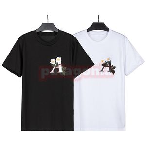 New Summer Mens Casual T Shirts Womens Floral Print Tees Designer Unisex Short Sleeve Clothing Size S-XL