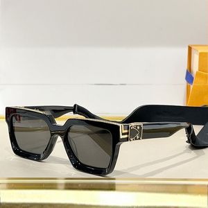 Cerniere S-lock occhiali da sole 96006 Millionaire per uomo donna quadrato Metallo inciso moda classica Occhiali da sole d'avanguardia di alta qualità Anti-Ultravioletto forniti con custodia