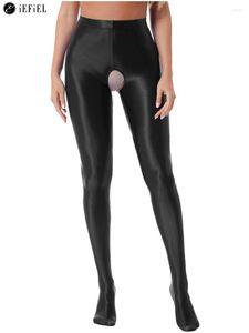 Calze da donna Calze da donna Calze lucide a vita alta collant opache Collant lucide senza cavallo Leggings Lingerie