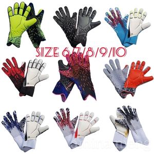 Спортивные перчатки дизайн мужской вратарь -вратарь -вратарь перчатки сгущают полную латексную пену Профессиональные тренировочные футбольные перчатки A220826