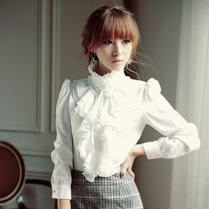 Women's Oversize 5XL Womens Lolita Princess Blouses Ladies Elegant Casual Loose Long Sleeve Shirts Female Tops Party Office Clothing 220826