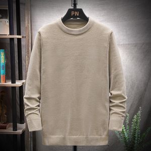 Мужские свитера Noniron Black Khaki Swaters для мужской весенней осень -зимней одежды. Негабаритный 7xl 8xl Classic Style Casual Pullovers L220827