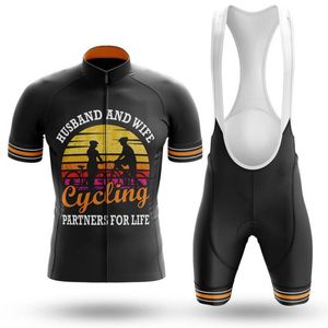 Pro Team Husband and Wife Cycling Jersey Sets 2024 Men's Bicycle Short Sleeve Cycling Clothing Ropa Ciclismo Maillot MTB Bike Suit V3