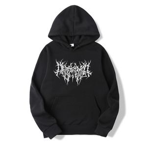 Herrtröjor tröjor gotiska överdimensionerade hoodie långärmad harajuku tröja män och kvinnor estetiska hiphop retro vänner vinter män tröja 220826