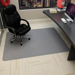 Carpets RULDGEE Non-slip Pinstripe Self-adhesive No Glue Wooden Protective Floor Mat Office Swivel Chair Pad Gaming Table Foot