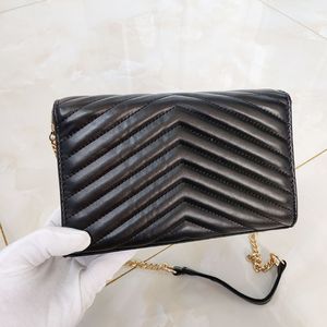 2023 Fashion Shoulder womens bags Designer women handbags Cover shoulder bag Luxury female stripe Leather handbag wallets Metal logo ladies purse