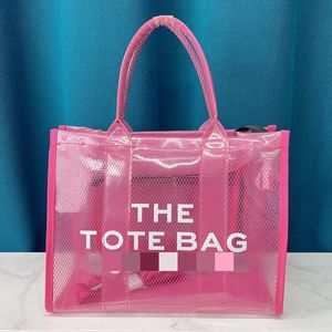 Dupe Womens Mesh Totes Fashion Shopper Counter Bag Canvas Woody Tote Handbags BBC09