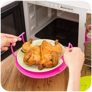Table Mats Kitchenware Multifunctional Dish Tray Shelves Microwave Upper And Lower Two-tier Steaming Rack Kitchen Organizing