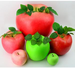 Party Dekoration Simulation Obst Apfel Kunststoff Gefälschte Rote Äpfel Po Requisiten Hause Künstliche Sorte Grün Shop Modell Deco