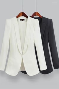 女性のスーツレディースビジネスジャケットショートスリムな長袖ブレザー女性スーツオフィスワーク服プラスサイズ