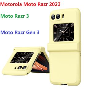 Матовые 2022 случая для Motorola Razr3 Moto Razr 3 Case Hinge Highing Складывание твердого полного защитника