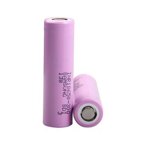 Pink INR18650 30Q Li ion INR 18650 Batteri 3000mAh 3.7V 11.1Wh High Power 15a äkta Samsung SDI