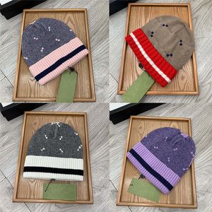 Luxury Cashmere Skull Caps Double Letters Beanies Women Men Knitted Cap Hats High Quality Beanie