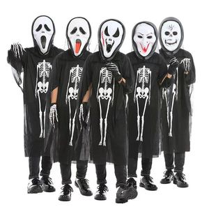 Halloween bambini costume fantasma adulto vampiro zombie costume horror scheletro oggetti di scena spaventosi