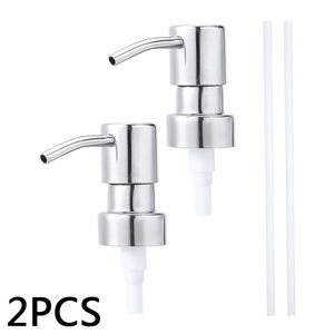 Banyo Aksesuar Seti 12 PCS Paslanmaz Çelik Kavan Sabunu Şişe Pompası Banyo Sabunu Sıvı Losyon Pompası Dispenser 25 mm Şişe Değiştirme Tüp Uygun 220827