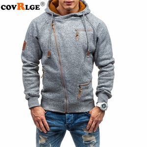 Erkek Hoodies Sweatshirts Covrlge Hoodies Erkekler Sonbahar Katı Zipper Uzun Kollu Sweatshirt Top Giyim Sudaderas Para Hombre MWW151 220826