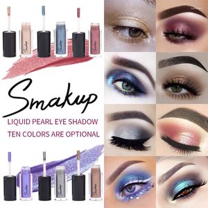 Ögon Shadow Liquid Eyeshadow Metallic Diamond Shiny Liner Pen Palett