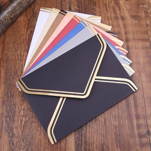 Embrulho de presente 10pcs retro vintage em branco envelopes de papel artesanal para cartas de felicitações convites de casamento 125x175mm