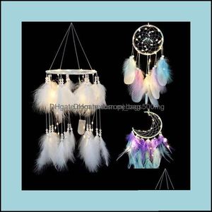 Arts And Crafts Gifts Home Garden Girl Dream Catcher Wind Chimes Hanging Dreamcatcher Kids Children Bedroom Baby Room Decoration Drop Dhdr3