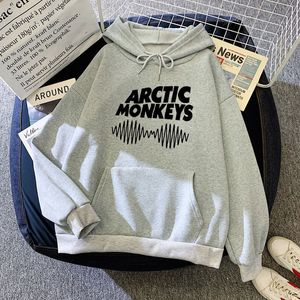 Women's Hoodies Sweatshirts Autumn Winter Hoodie ARCTIC MONKEYS Sound Wave Printed Letter Fleece Hoodies Long Sleeve Pullovers female Hip Hop Sweatshirts 220827