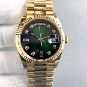 DHGATES Tydzień Zegarki męskie Data Automatyczna Hine 40 mm złoto 904L Pasphire ze stali nierdzewnej Sapphire z Diamond St9 Ukryte Aik Kluczowe klamra korzeń piwo Wodoodporna King