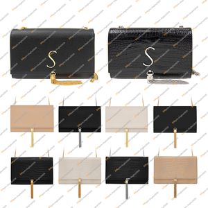 Senhoras Moda Designe Luxo KATE Chain Bag Com Borla Em Grain De Pouder Couro Em Relevo Crossbody Bolsas De Ombro TOP Qualidade Espelho 2 Tamanho 474366 354119