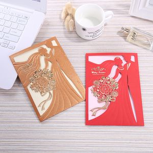 Party Supplies Sample Laser Cut Wedding Invitations Card Bride and Groom Greeting Cards Customize Engagement Wedding Favor Supply 20220826 E3