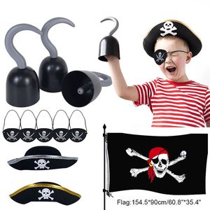 Andra festliga Halloween Pirate Hook Hand Decor Costume Party Cosplay Dressed Up Tool Masquerade Accessories Party Decoration Children Toy Gift 220826