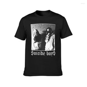 Herr T-shirts Självmord Pojkar T-shirt Kändis Hip Hop Skjortor Crewneck Grafisk bomullströja Basic Premium Kläder Man Stor storlek