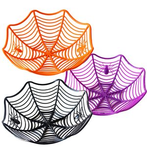 Outra decoração festiva de Halloween Spider Spider Bowl Bowl Plate de frutas Pacote de biscuit Biscou