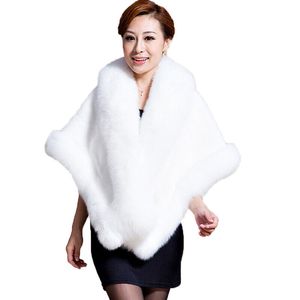 Real Rex Rabbit Fur Cape Coat Shaws Fox Fur Fur Trim Winter Wart Warm Shaws مع جيوب