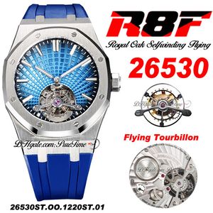 R8F V3 Flying Tourbillon A2950 Automatic Mens Watch Selfwinding 2653 Extra Thin 41mm SIHH D-Blue Dial Rubber Strap 2022 Super Edition Pureitme B2
