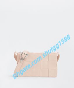 5A Single Shoulder Bag Cowhide Stylish Handbag High Capacity Cross Body Wrist Bags Classic ￤kta l￤der rutig handv￤ska