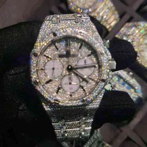 2022 Mosang Stone Diamond Watch Настройка может пройти TT Mens Автоматическое механическое движение водонепроницаемое Watch4u55