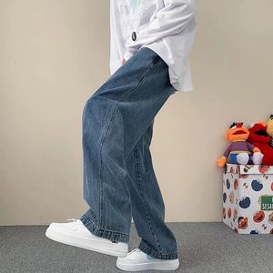 Мужская джинсовая уличная одежда мешковатые джинсы весна осень мужской мужской мода с прямой грузовой брюки.