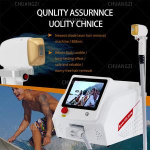 Beauty Instrument 2000W Diode Laser 755 808 1064nm Wavelength Hair Removal Machine Cooling Head Painless Epilator Facial Body Hair