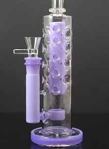Винтажный кальян Fab с Seed of Life Glass Bong 14 -дюймовые курительные трубы. Масляная горелка с миской может поставить логотип клиентов от DHL UPS CNE