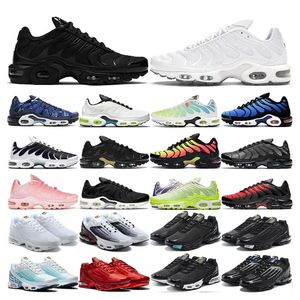 Tn plus 3 shoes mens women triple white black Laser Blue Volt Glow Oreo womens Breathable sneakers trainers outdoor sports shoe