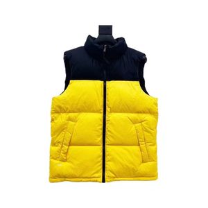 puffer vests New Fashion mens Winter designer yellow vest womens Down jacket Couples Parka Outdoor Stand Collar Warm Feather Outfit Outwear Multicolor women coat
