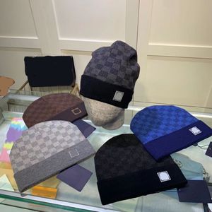Fashin casquette beanie men baseball hat sport cotton knitted hats skull caps fitted classic triangle letter printed wool
