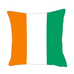 D Флаги оптовых-Cote d ivoire флаг флаг бросок покрытия заводской заводской поставка Полиэфирная подушка Полиэфирная подушка