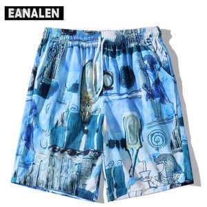 Men's Shorts 2022 Summer Fun Oil Painting Vintage Graphic Beach Pants Men Surf Oversized Pants Fashion Casual Shorts Sports Basketball Bermud T220825