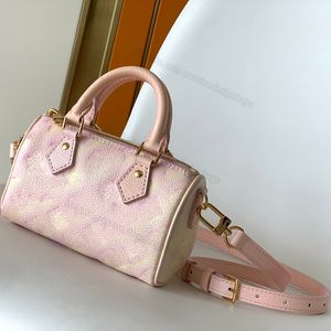 Torby wieczorowe 5A TOSY SPESPY BOSTON Women torebka Crossbody Pillow Baguette Torba na ramię wytłaczane skórzane gwiazdki Bogaty Shimmer 20,5 16 cm L291