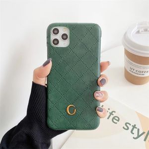 7 Colors Fashion Cell Phone Cases Leather Plaid Phones Cases Brand Luxury Designer Mens Womens iPhone 14 13 11 12 pro 7 8 X XSmax High Quality on Sale