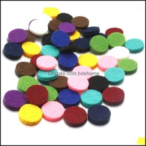 Espaçadores 10 colorf 3x15mm redondos de feltro do difusor de óleo essencial para botões de jóias de 18 mm entrega de jóias 2021 componentes de descobertas d dhbc9